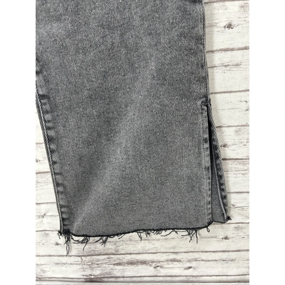 Madewell Women's Kick Out Full Length Flare Mid Rise Gray Wash Jeans Size 26